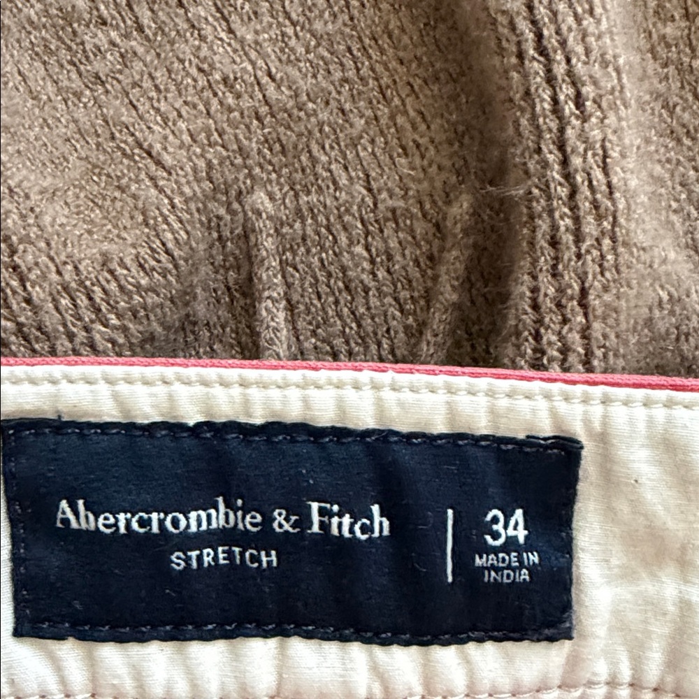 Abercrombie & Fitch Stretch Men's Coral Shorts 7 inch length - Picture 2 of 4